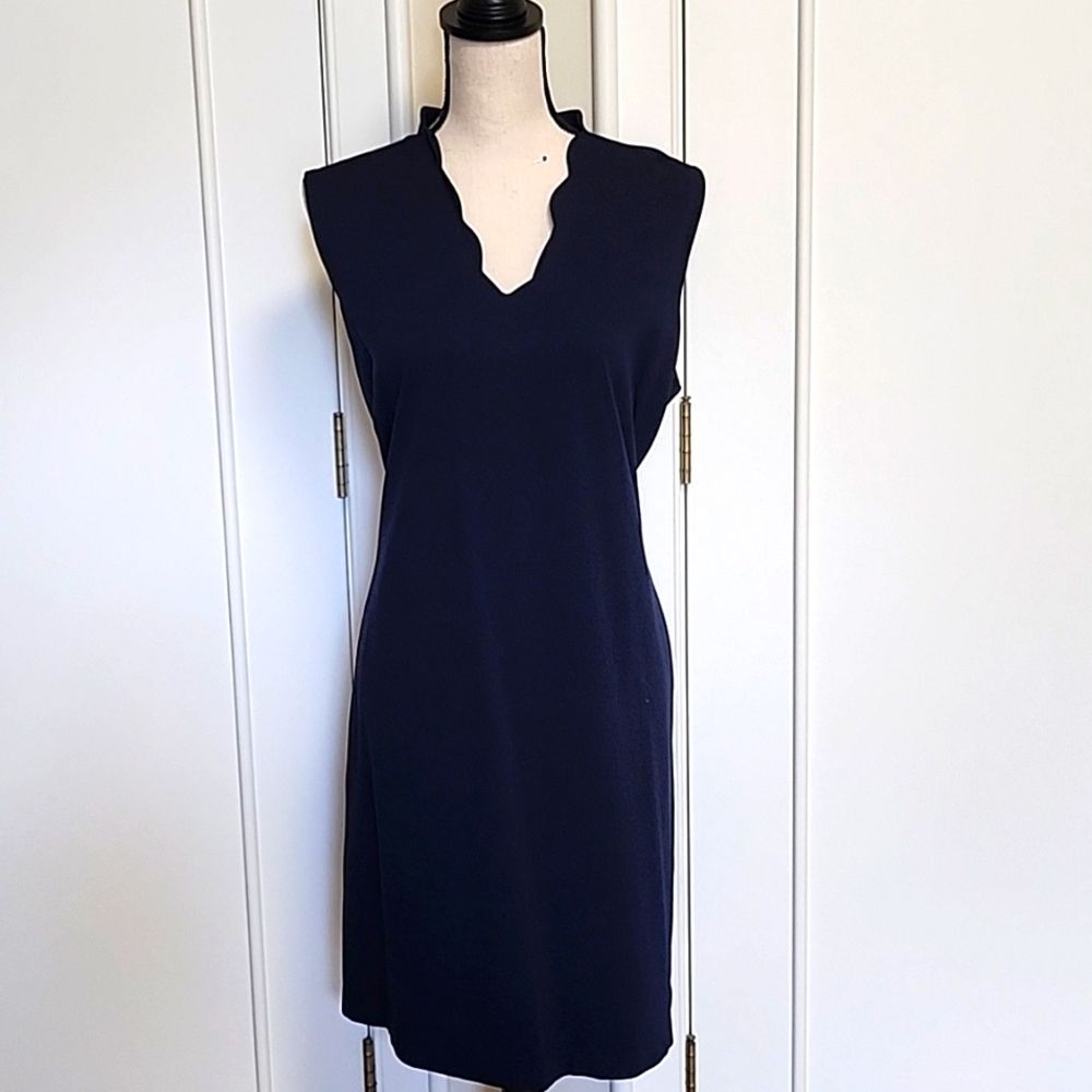 J McLaughlin navy sleeveless dress